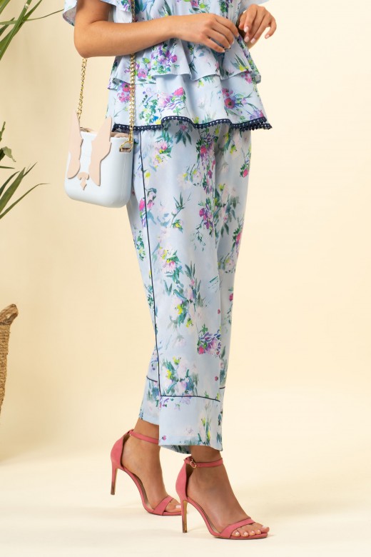 Pantalón ancho flores PV21/90438 | Ferrache