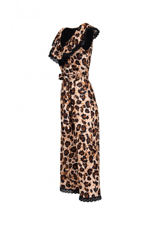 Leopard culotte jumpsuit