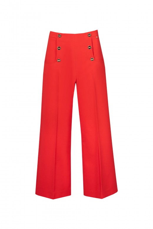Culottes with buttons