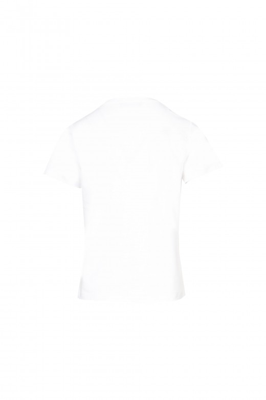 T-shirt de algodón estampada