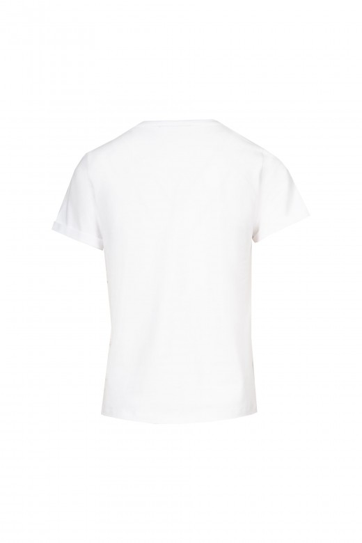 T-shirt de algodó estampados combinados