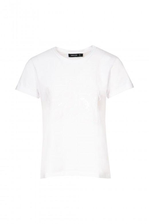 T-shirt de algodão com lanteloujas