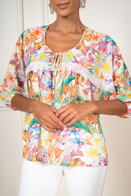 Floral patterned tunic