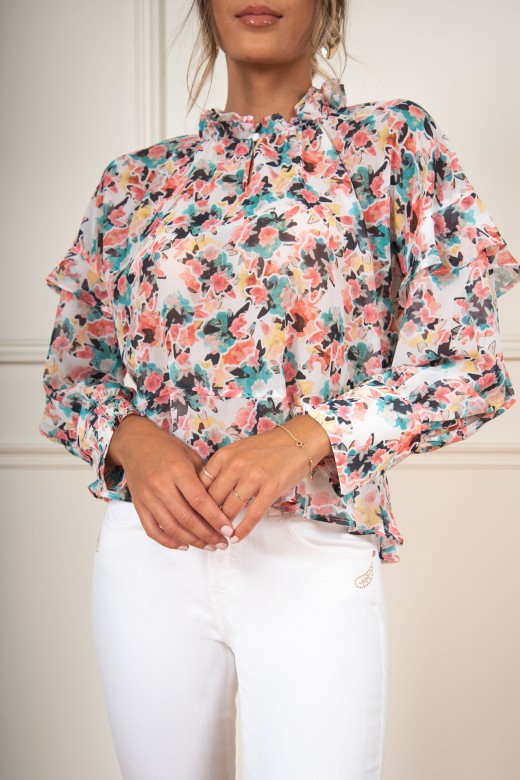 Blusa padrão floral