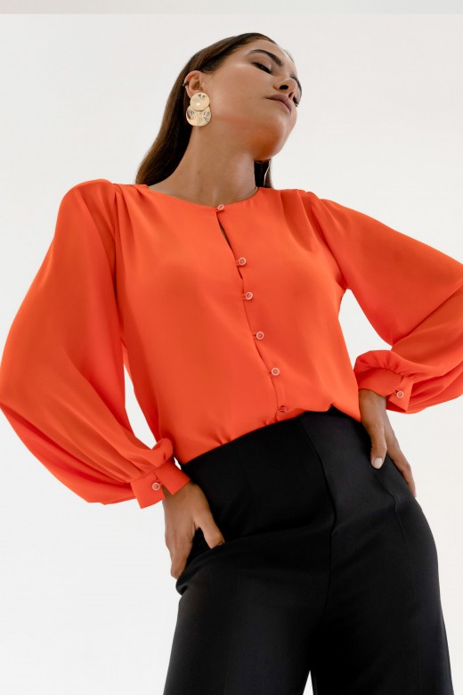 Blouse with front opening