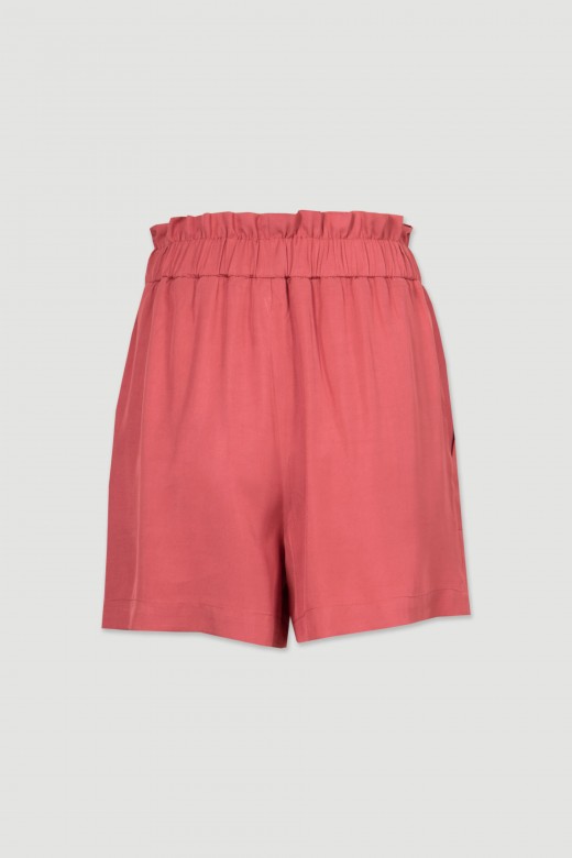 Shorts elastic waist and buttons