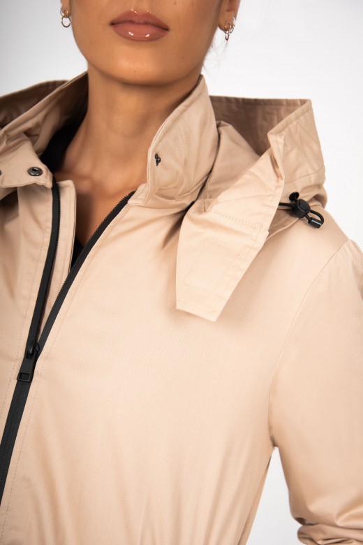 Cotton parka with hood