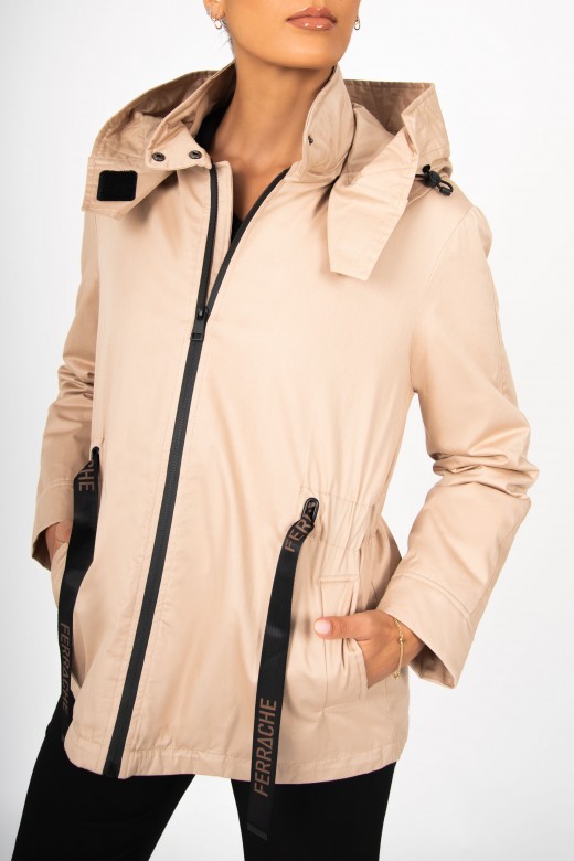 Cotton parka with hood