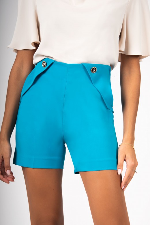 Shorts elastic waist with buttons