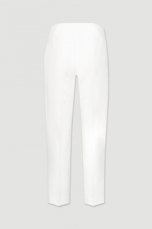 Classic pants overlapping strip with buttons