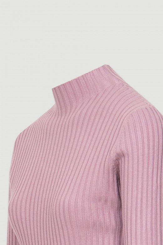 Ribbed knit shirt