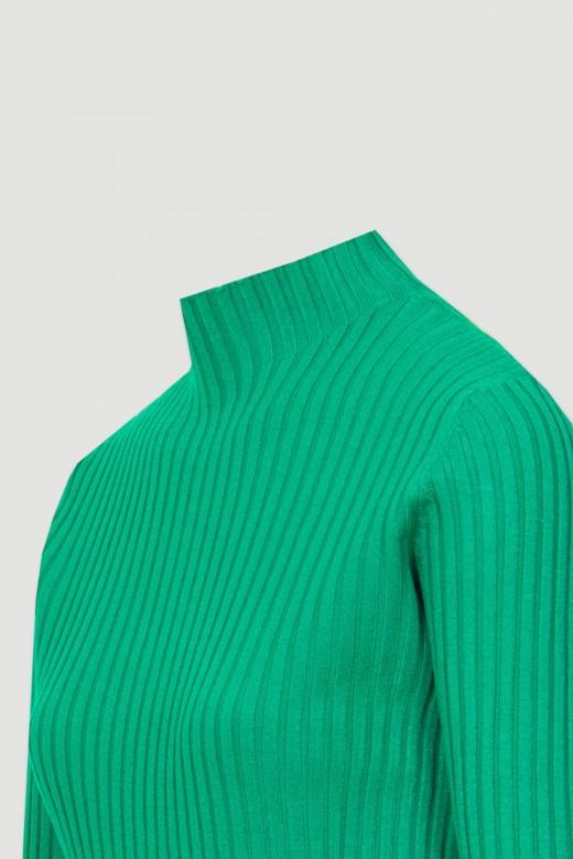 Ribbed knit shirt