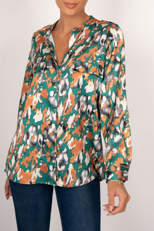 Abstract pattern blouse
