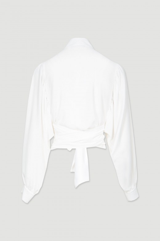 Chemise col mao avec nud