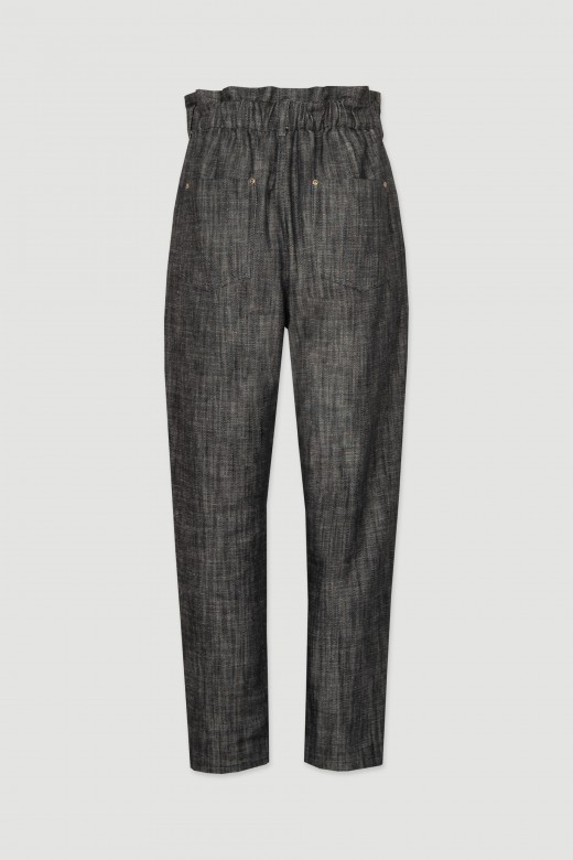 Pantaln paperbag de sarga