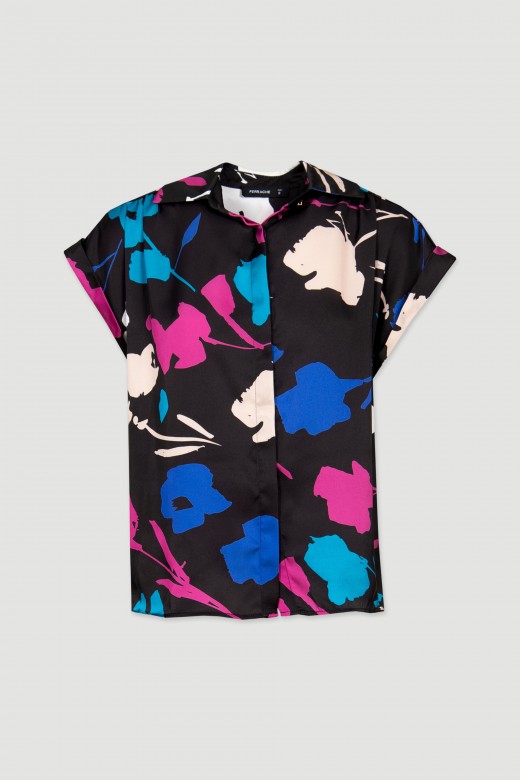 Chemise  motifs  manches courtes
