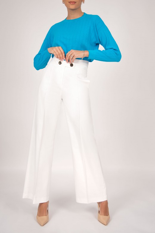 Wide leg classic pants