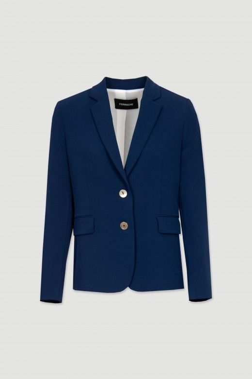 Fitted blazer with golden buttons