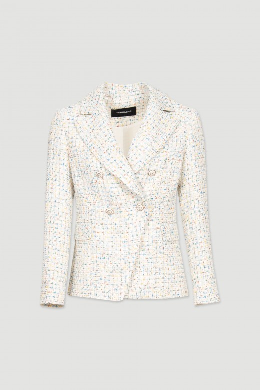Blazer de doble botonadura con lentejuelas