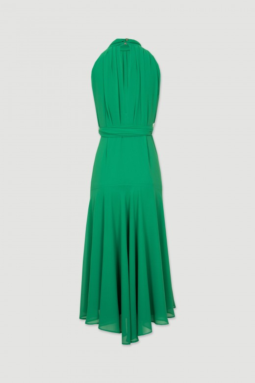 Robe asymtrique fermeture  larrire