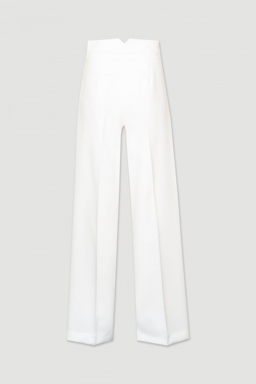 Wide leg classic pants