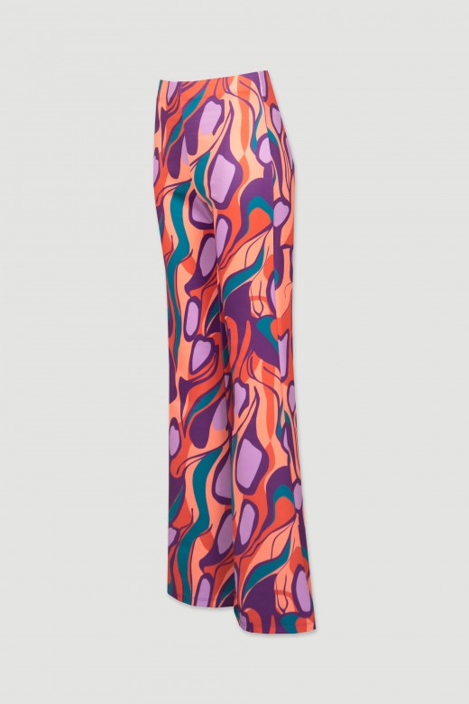 Bell bottom pants abstract pattern
