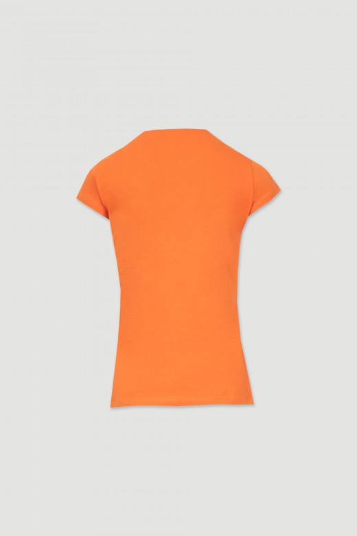 Camiseta estampada con pedrera