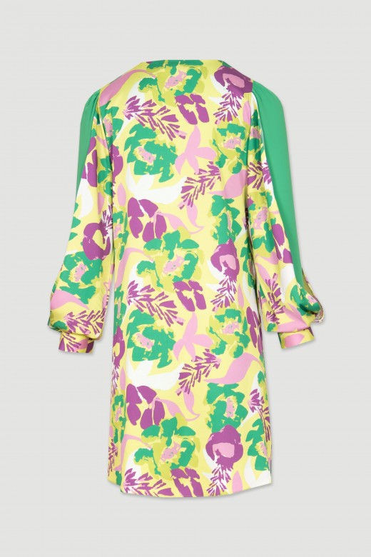 Robe courte fluide  motifs