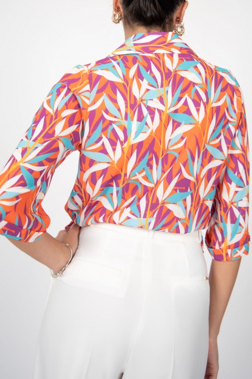 Camisa corta estampada