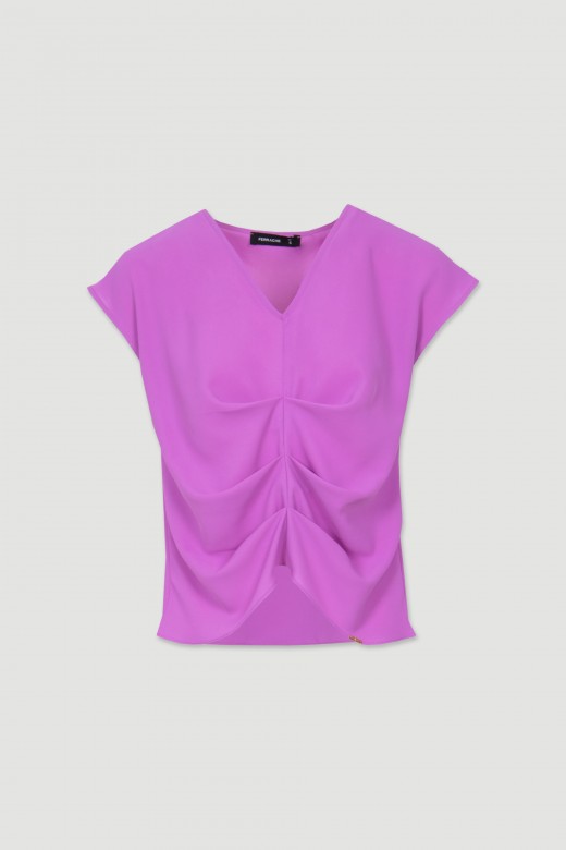 Top with pleats