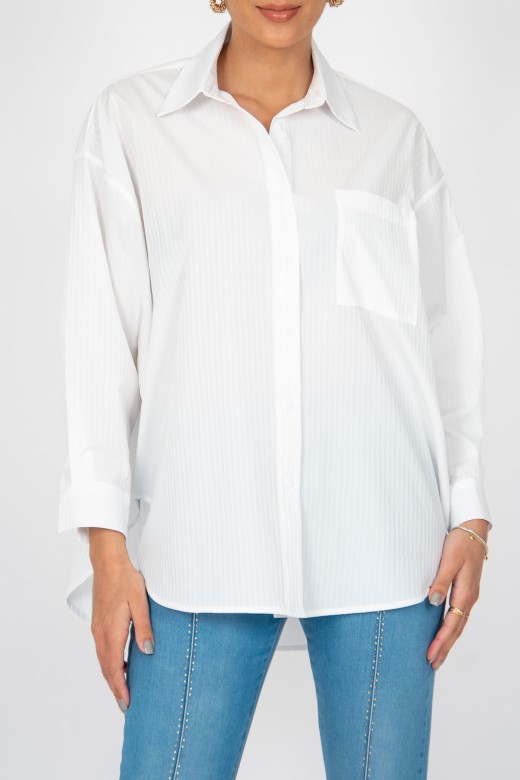 Chemise texture avec poche