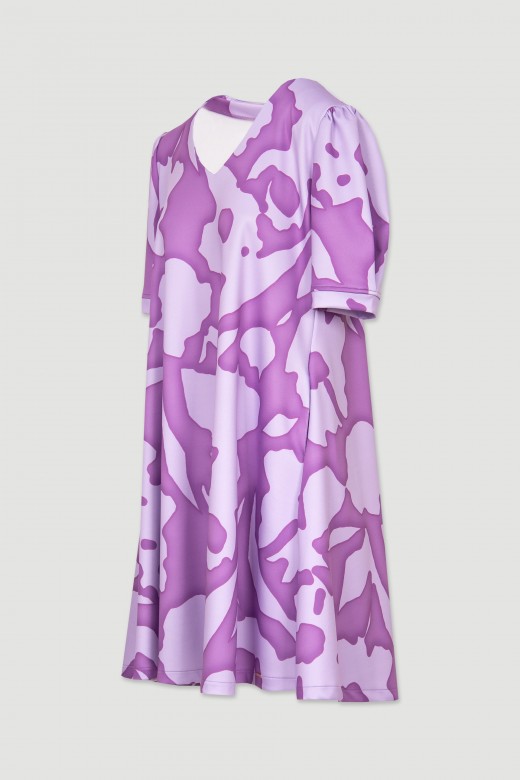 Robe courte motif abstrait