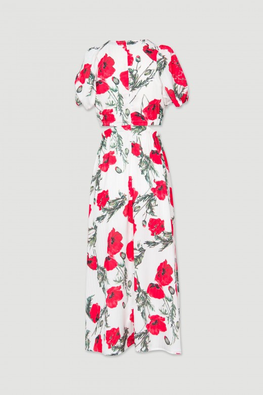 Floral pattern cut-out dress Floral pattern cut-out dress