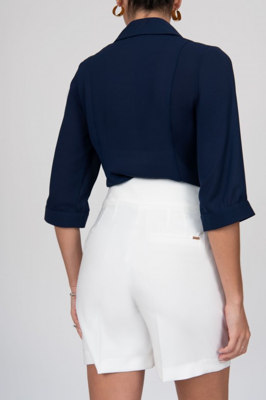 Chemise rabats avec applications mtallises