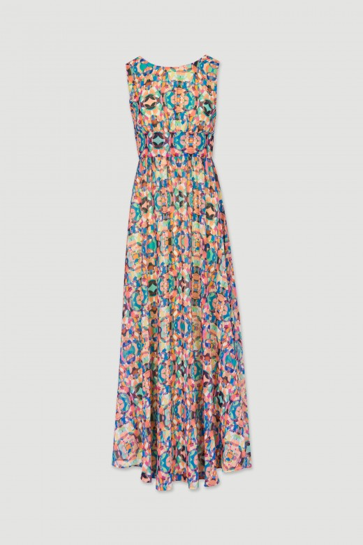 Patterned long dress