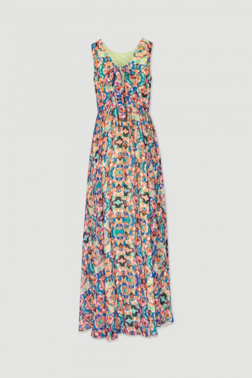 Patterned long dress