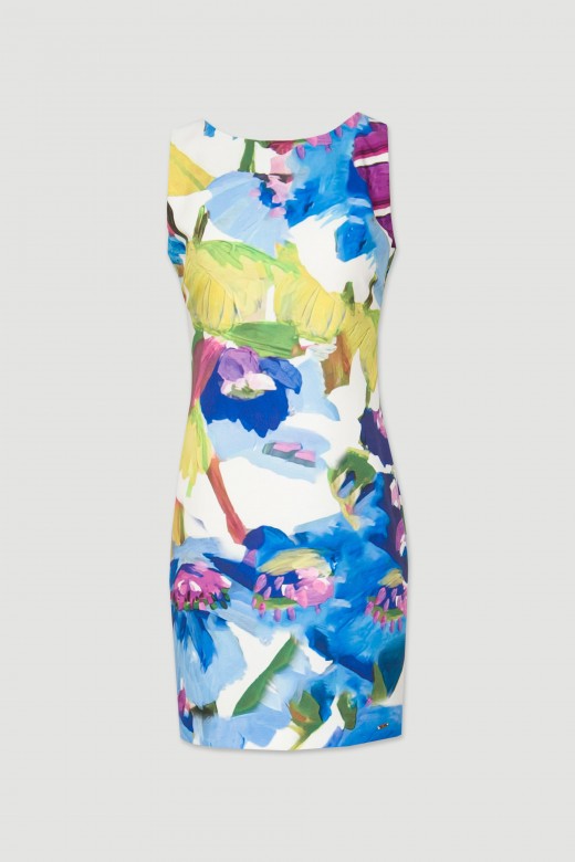 Vestido cintado padro