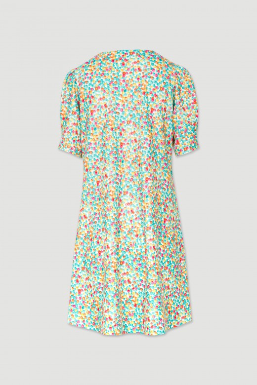 Robe courte fluide  motifs