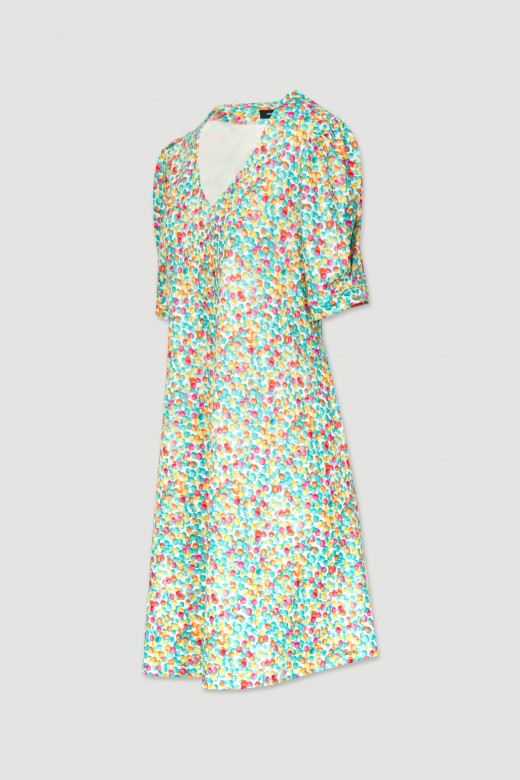 Robe courte fluide  motifs