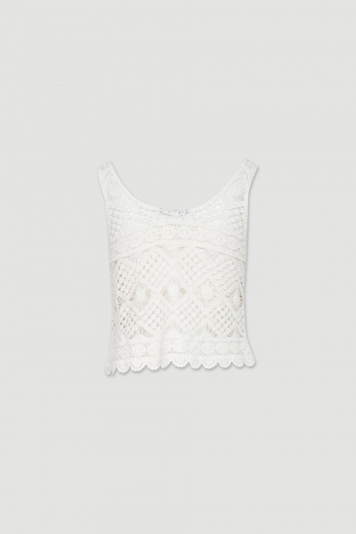 Top court en crochet