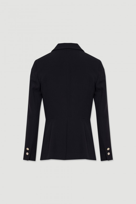 Doube-breasted fitted blazer