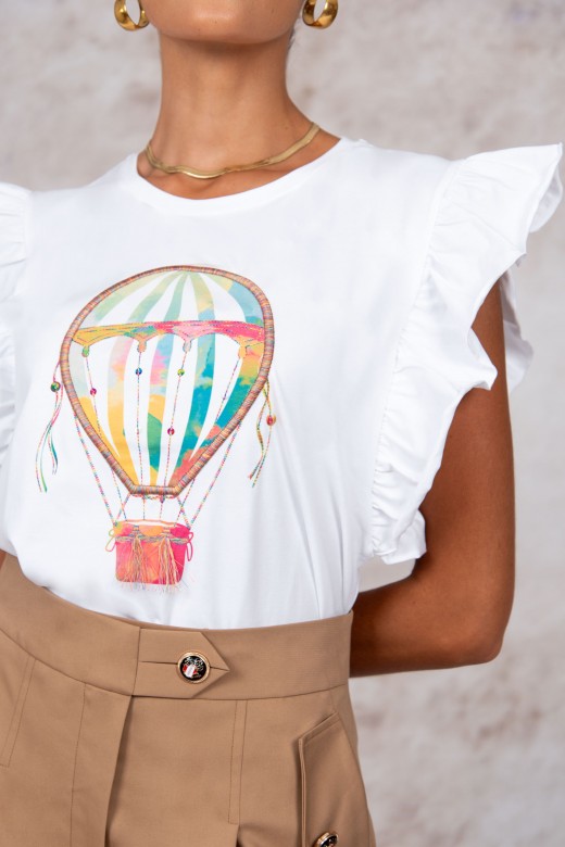 Camiseta algodón globo aerostático