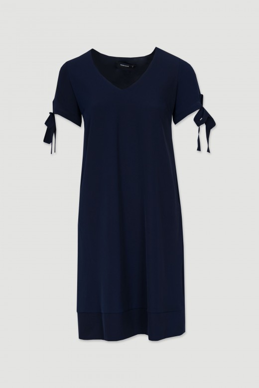 Short dress sleeves with bows