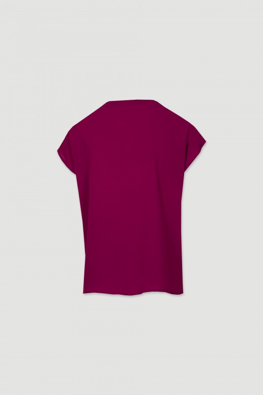 Tunic with fabric ribbon