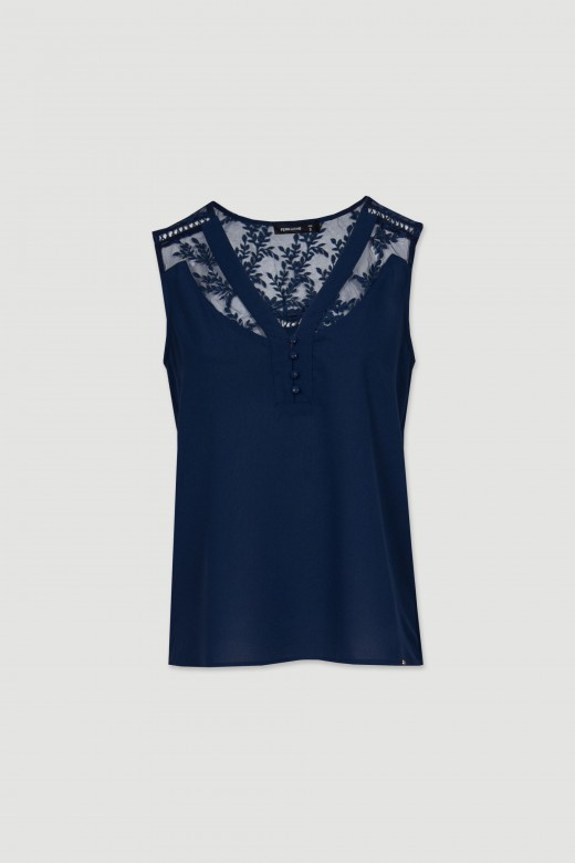 Top with lace