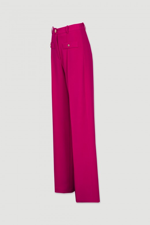 Everything pink - pantalon large classique