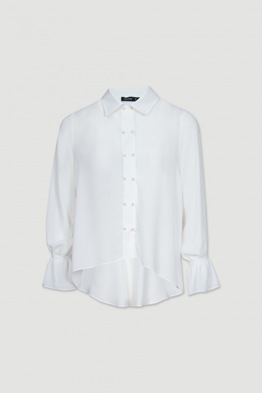 Camisa asimtrica fluida