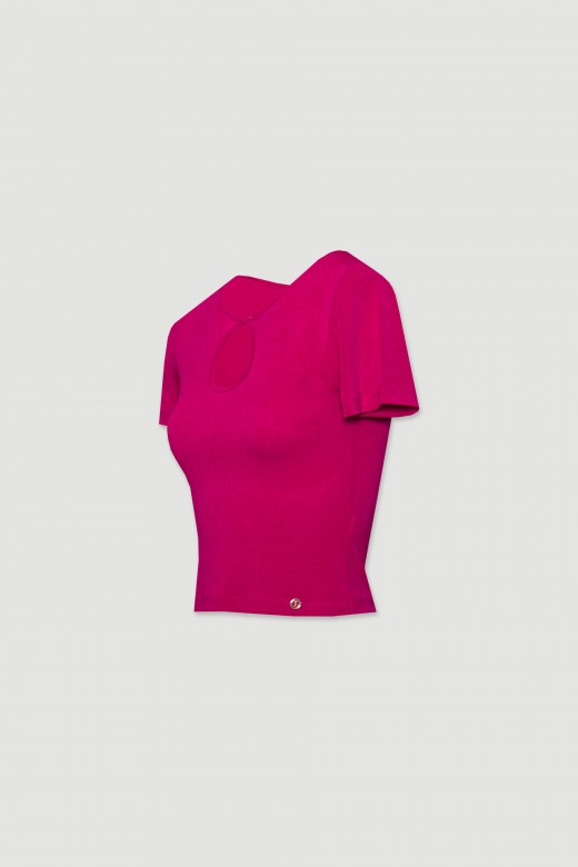 Everything pink - shirt round neckline