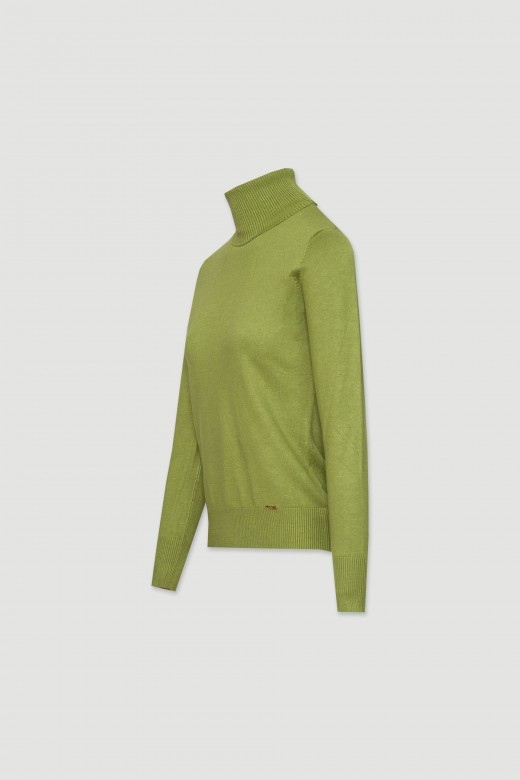 Jersey de cuello alto bsico