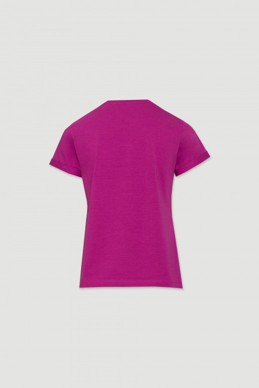 Camiseta logo lentejuelas